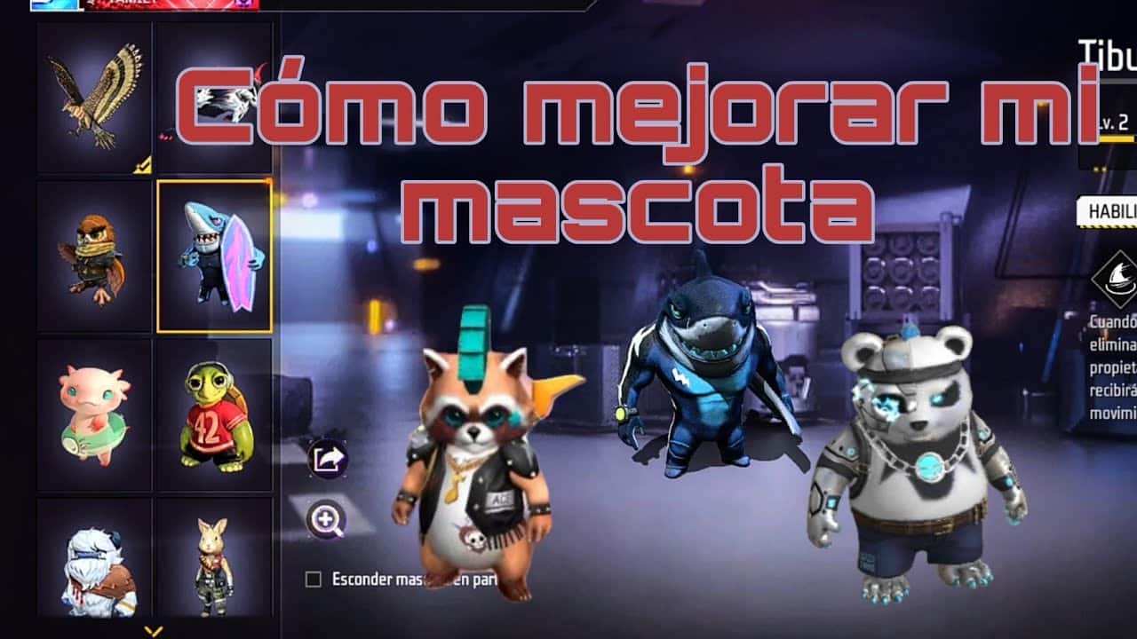 Como equipar una mascota en Free Fire