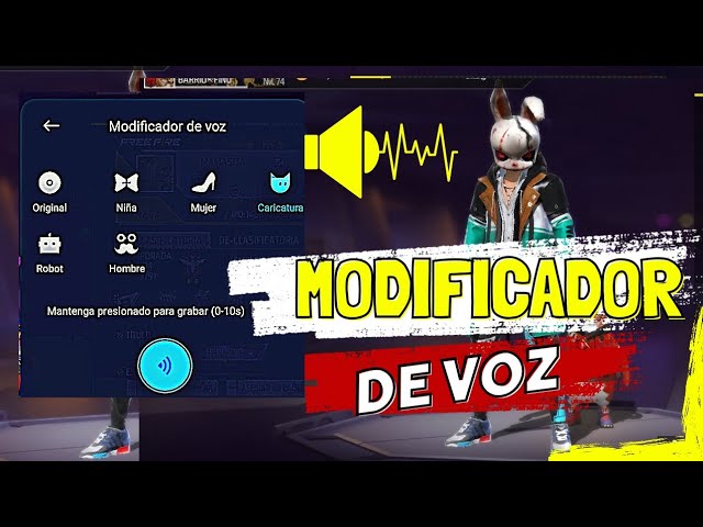 Modificador de voz para Free Fire