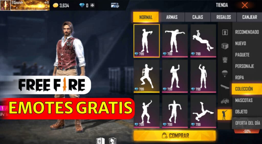 consigue emotes de free fire gratis con tu id guia definitiva