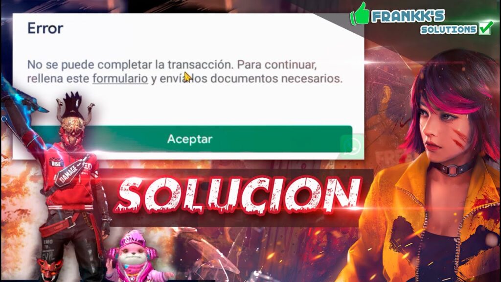 descubre las posibles razones por las que la forma de pago es rechazada en free fire