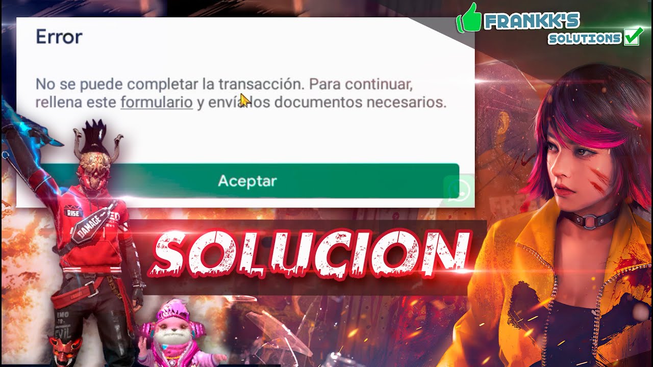 descubre las posibles razones por las que la forma de pago es rechazada en free fire