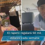 Porque el cantante Tekashi 69 regala su dinero