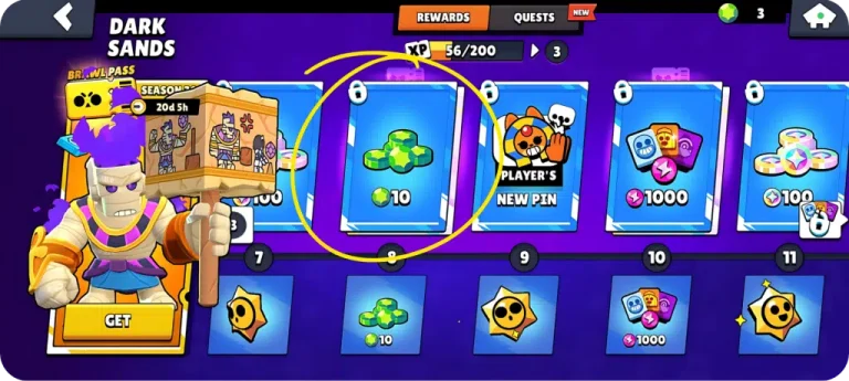 Brawl Stars Brawl Pass Gems x ()