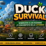 Duck Survival guía completa con códigos activos, patos armados, zombis y defensa de base