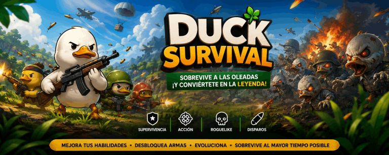 Duck Survival guía completa con códigos activos, patos armados, zombis y defensa de base